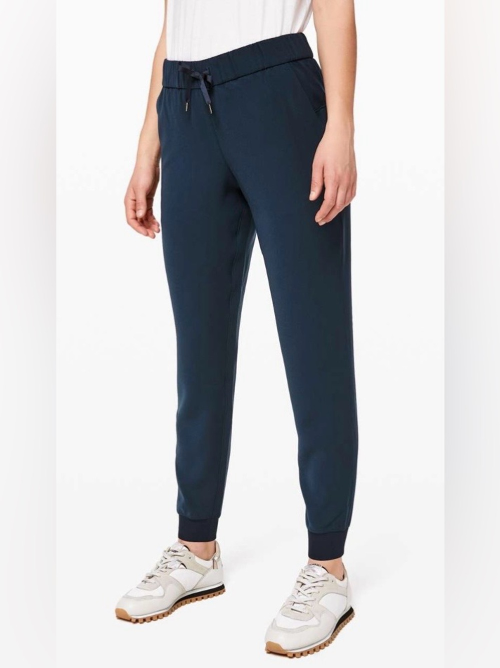 lululemon On The Fly Navy Drawcord Joggers Size 6